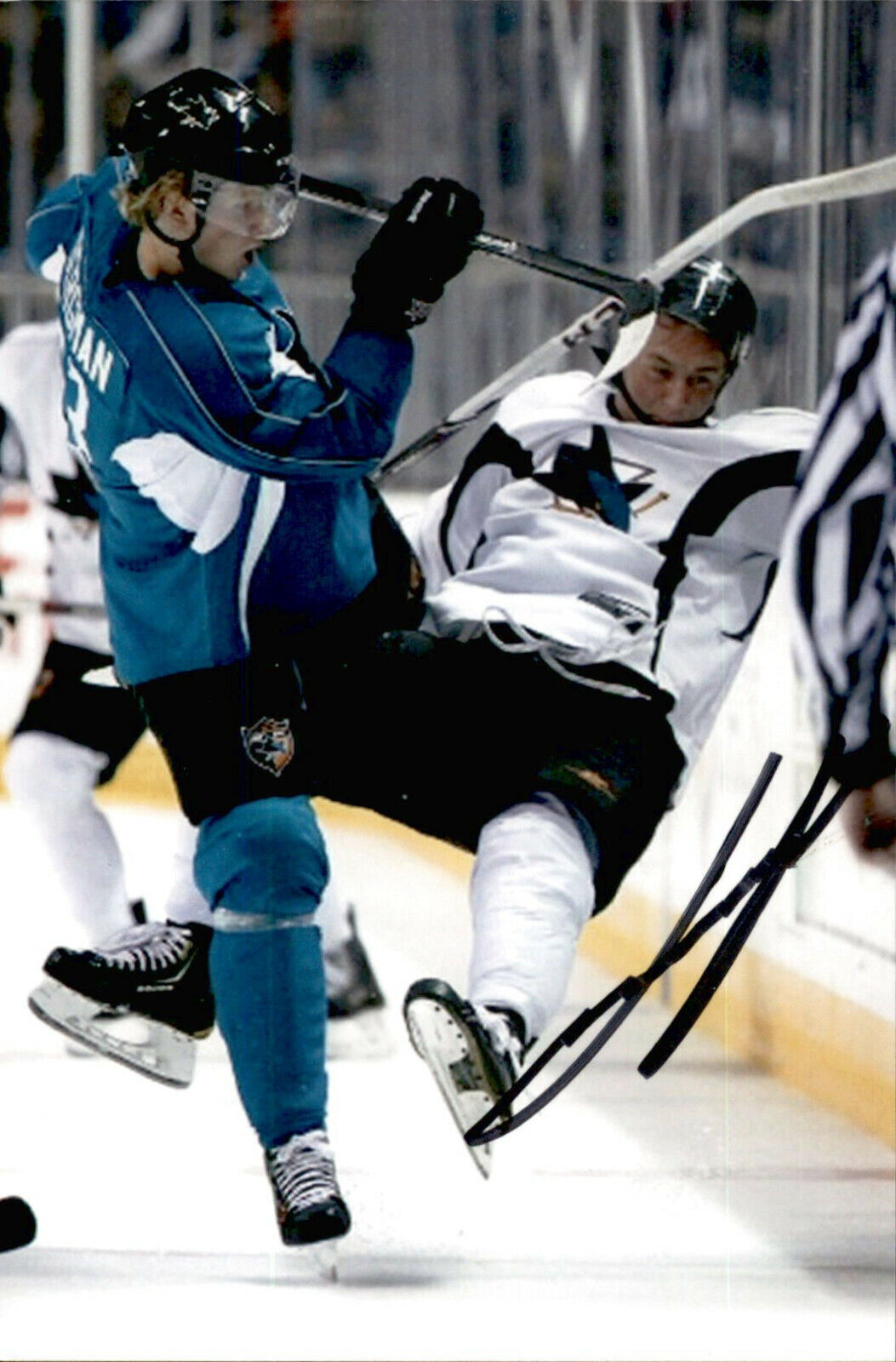 Julius Bergman SIGNED 4x6 Photo Poster painting SAN JOSE SHARKS