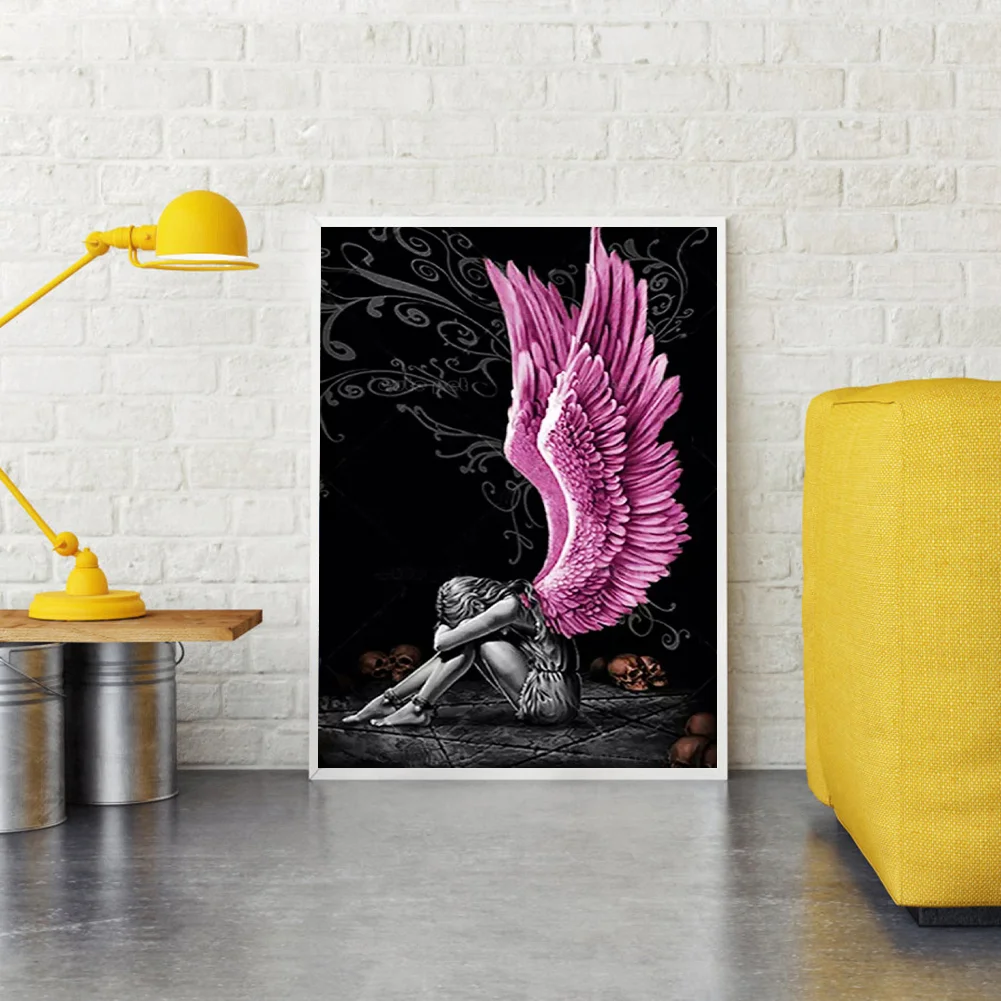 Diamond Painting - Full Round Drill - Angel Wings(30*40cm)