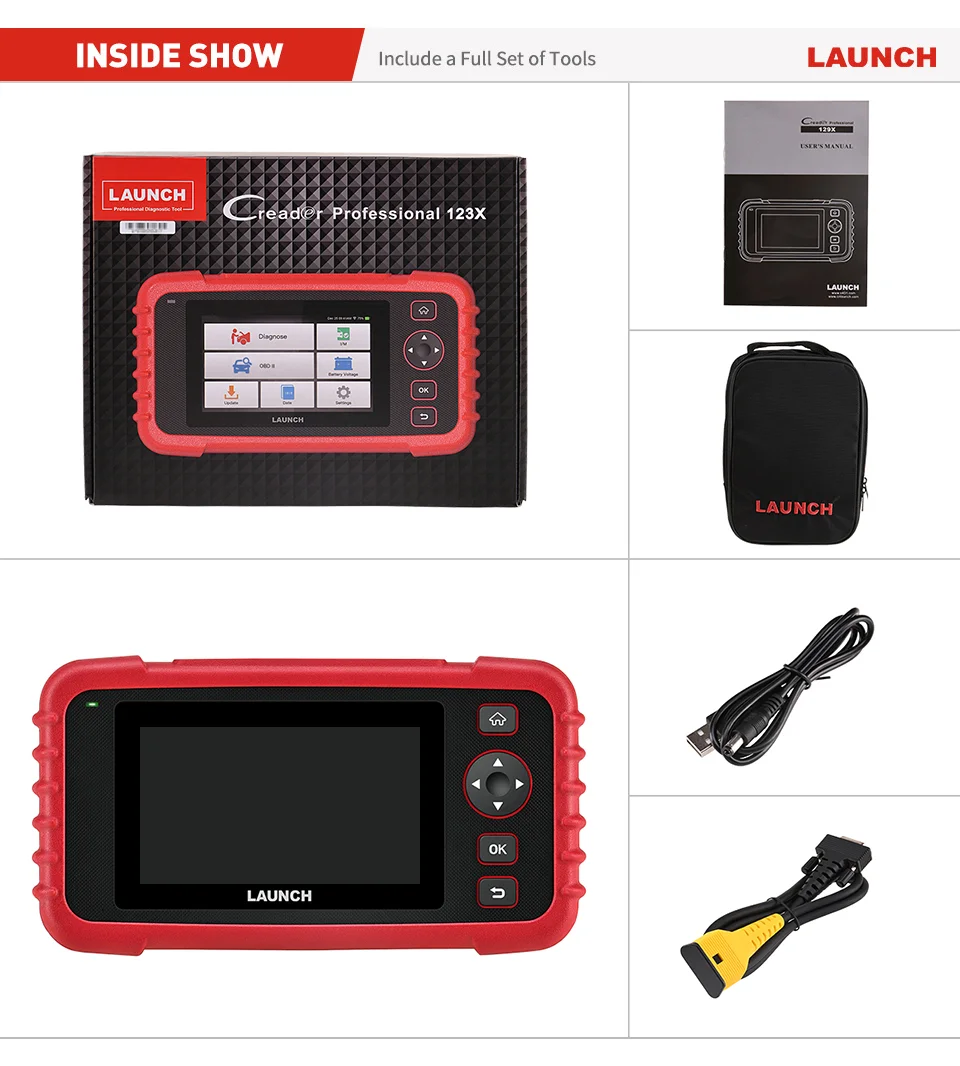 Launch CRP123X Elite 4 System Scanner Support SAS Calibration/Throttle Reset/Oil Reset/Auto VIN - Foto 9