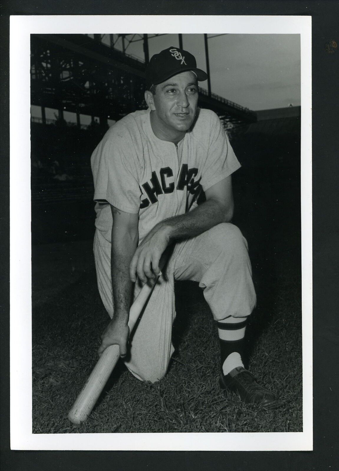 Sam Mele circa 1952 Press Wire Photo Poster painting by Don Wingfield Chicago White Sox