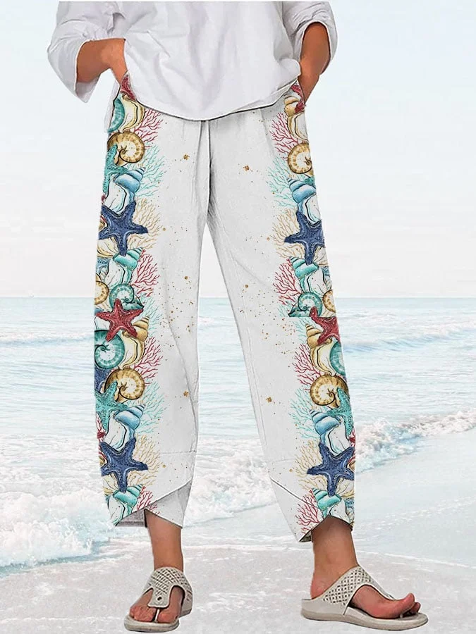 Linen Cotton Marine Lounge Pants-mysite