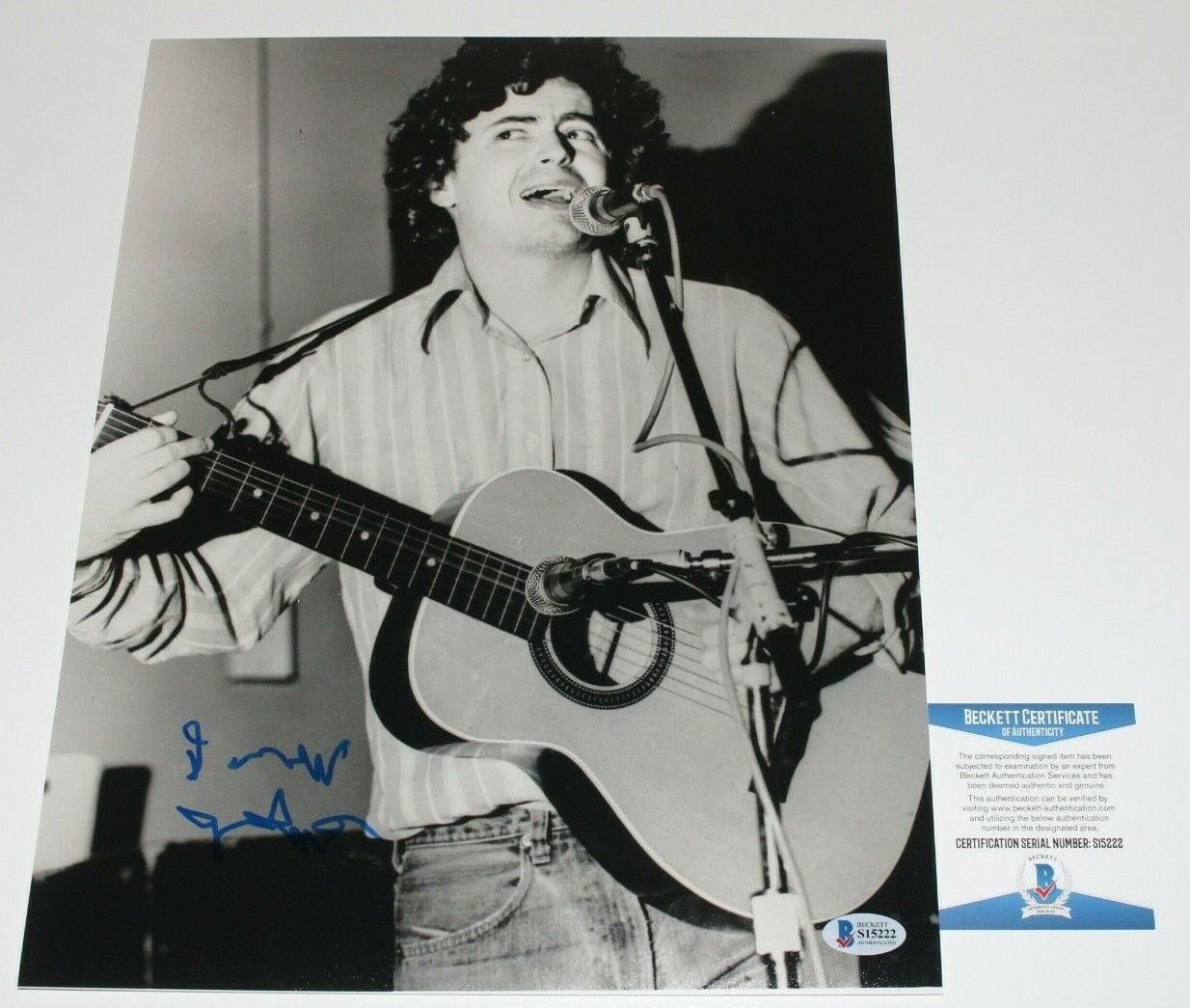 SINGER DANIEL JOHNSTON SIGNED 11x14 Photo Poster painting BECKETT COA PROOF HI, HOW ARE YOU B