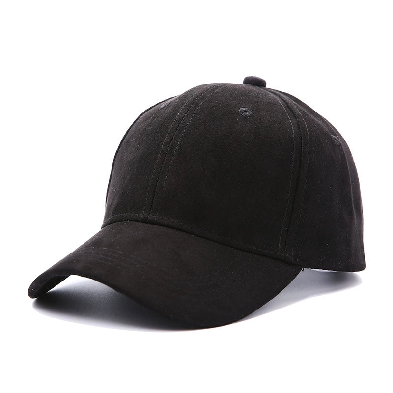5 Pieces New Solid Color Suede Light Board Baseball Hat Autumn And Winter Men’s And Women’s Cap Simple Couple Hat