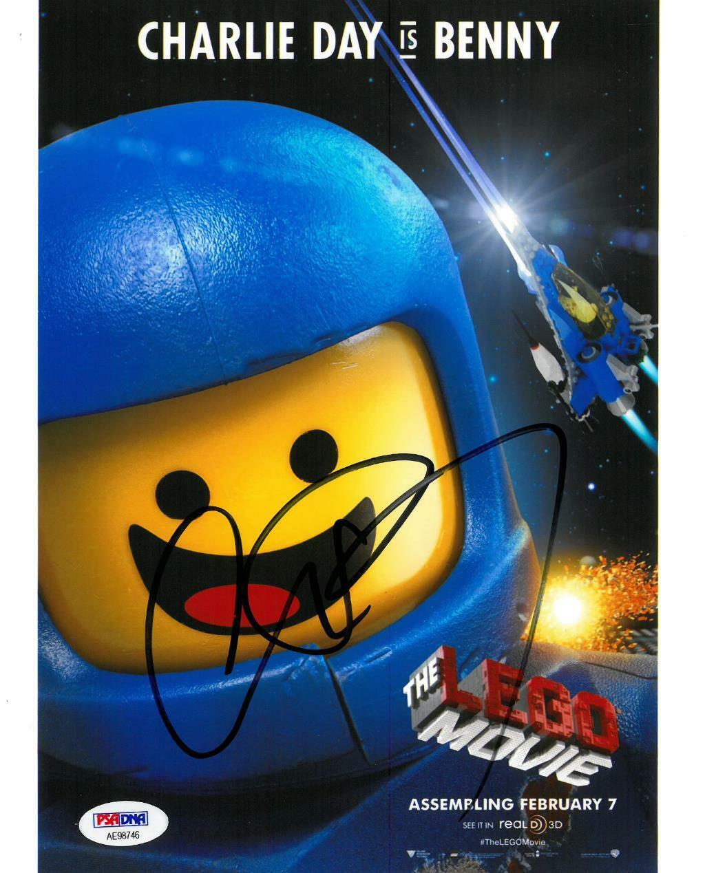 Charlie Day Signed The Lego Movie Autographed 8x10 Photo Poster painting PSA/DNA #AE98746