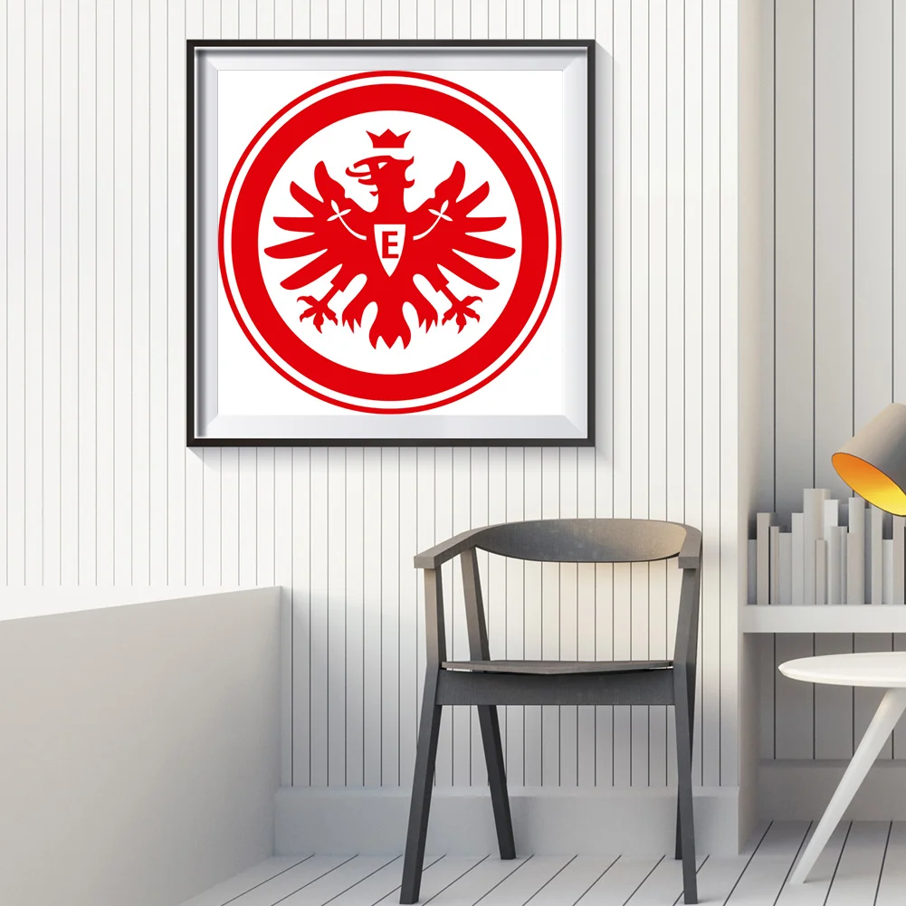 Diamond Painting - Full Round Drill - Eintracht Frankfurt Fu&szlig;ball AG(40*40cm)