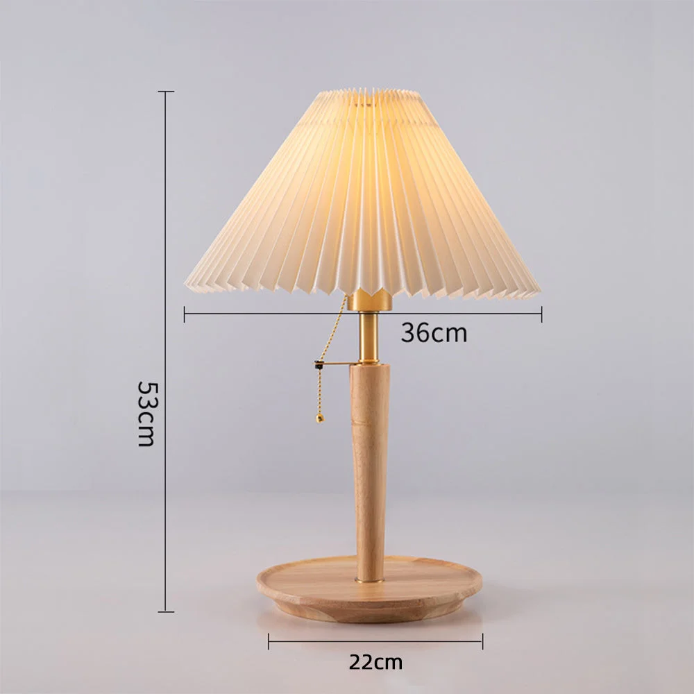 Nordic Pleated Table Lamp For Bedside