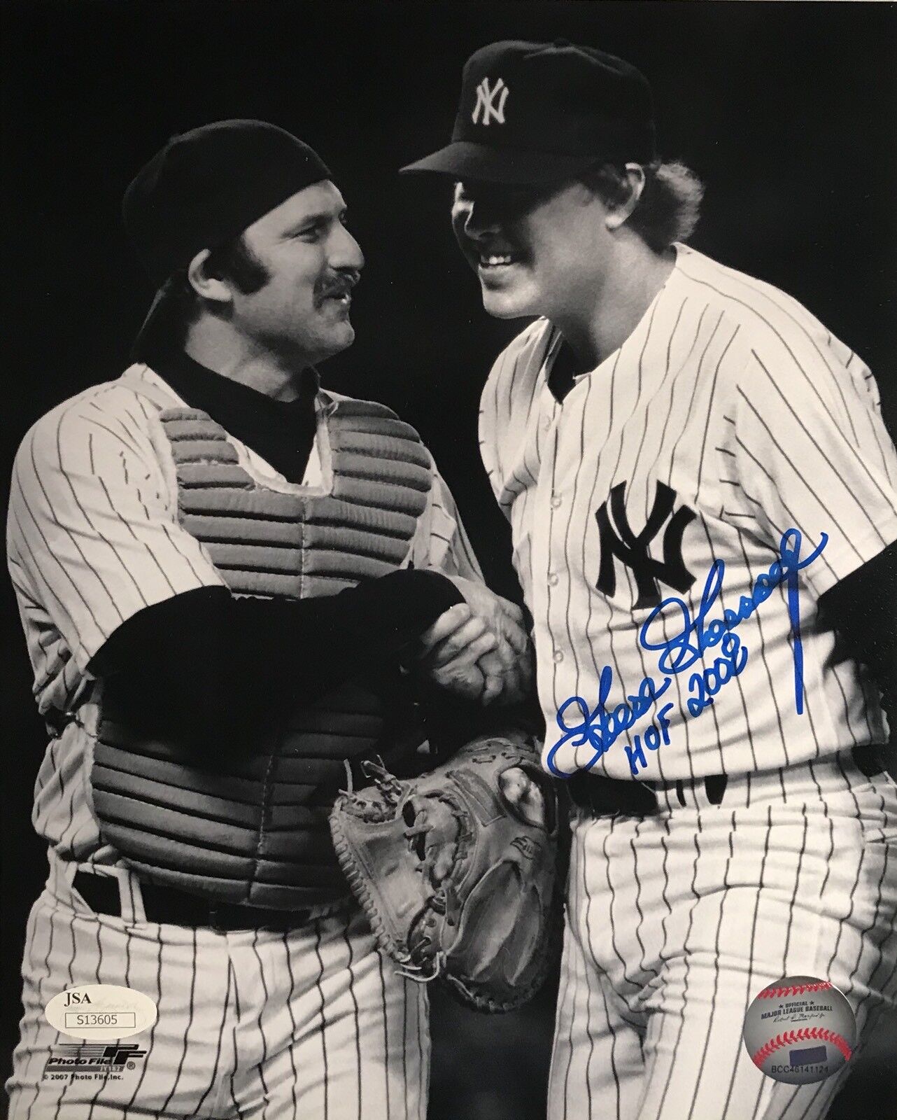 Goose Gossage “HOF 2008” New York Yankees w/ Munson Autographed 8x10 w/ JSA COA