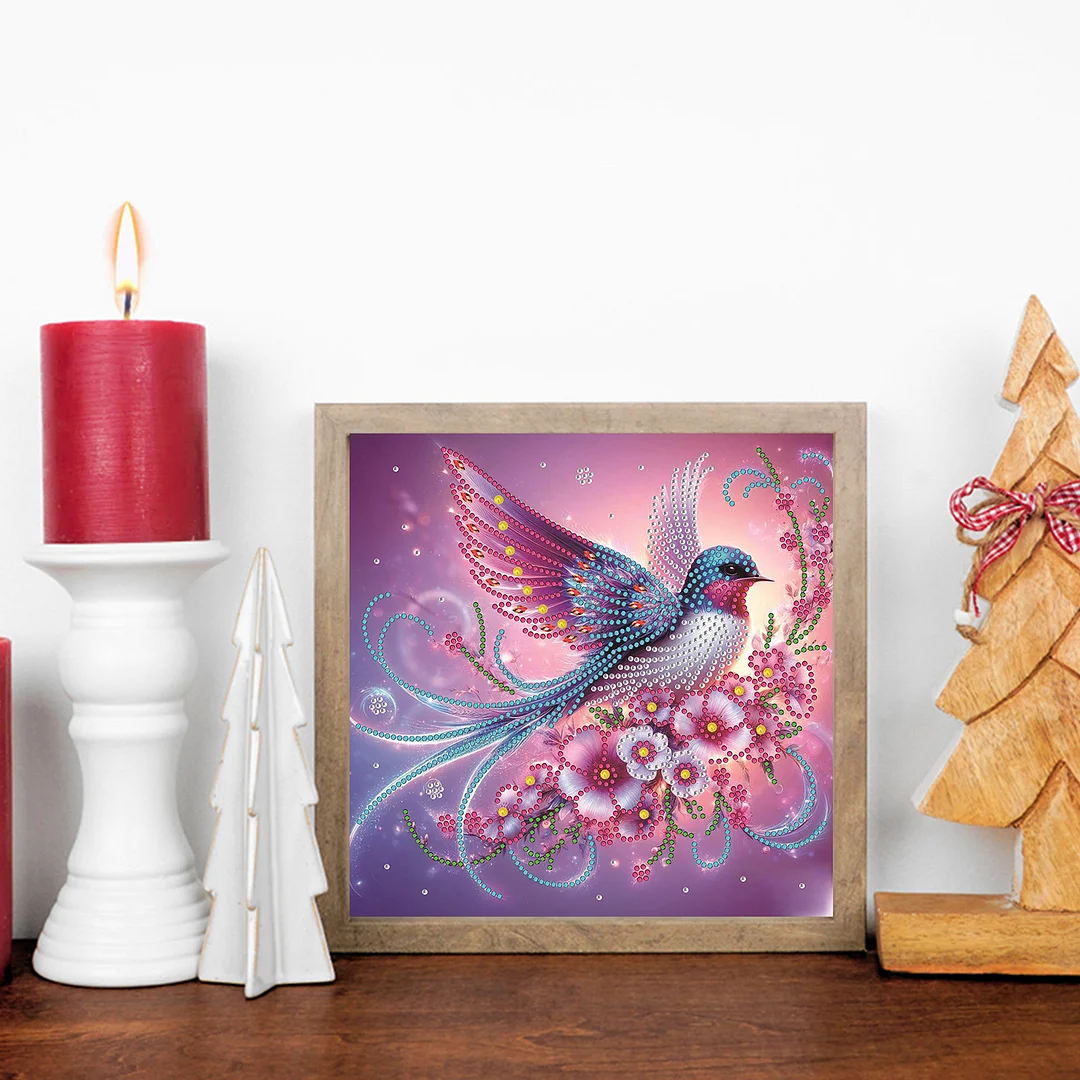 Bluebirds - Partial Special Shaped Drill Diamond Painting Kits (Canvas|30*30cm)