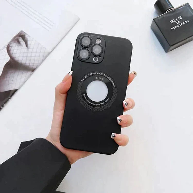 Leather Magnetic Charging Case For iPhone（50% OFF）