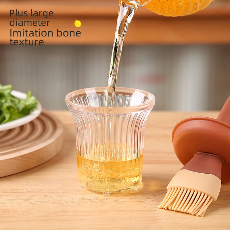 Oil Brush Household High Temperature Resistant Silicone Oil Brush With Bottle Kitchen Pancake Food Grade Barbecue Baking Integrated Oil Brush Bottle