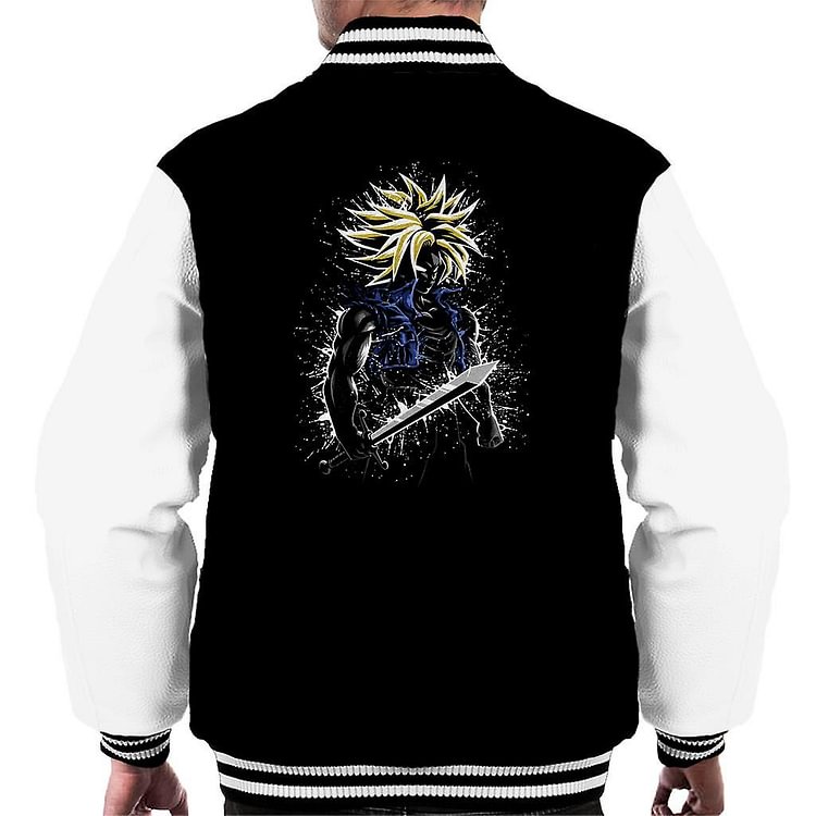 Dragon Ball Z Trunks Paint Splatter Men's Varsity Jacket