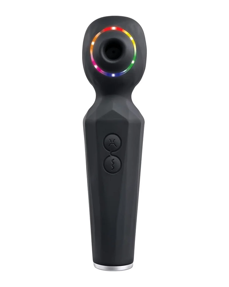 pornhint Pornhint Rainbow Sucker Wand + Clitoral Suction Vibrator