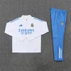 Real Madrid 25-26 1/4 Zip Tracksuit White & Light Blue Chandal