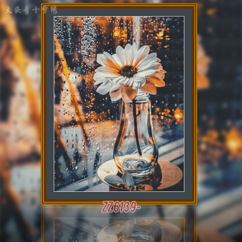[ZZ6139-Listen to the Rain] Painting Fairy Cross Stitch