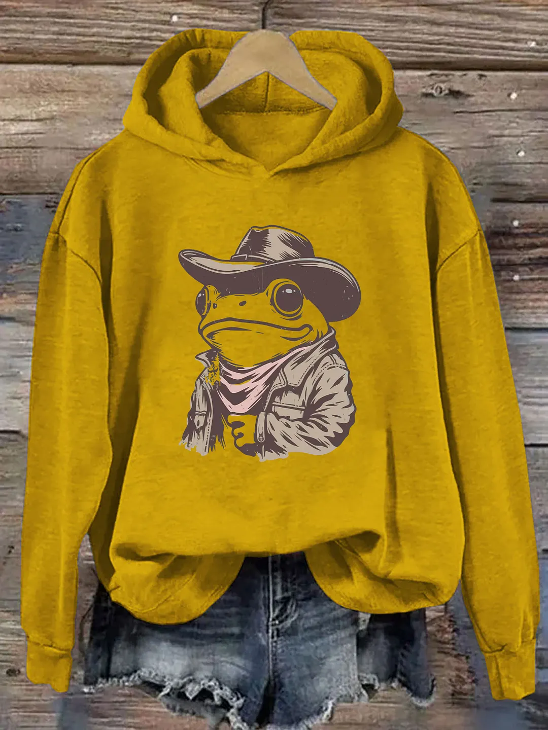 Cowboy Frog Hoodie
