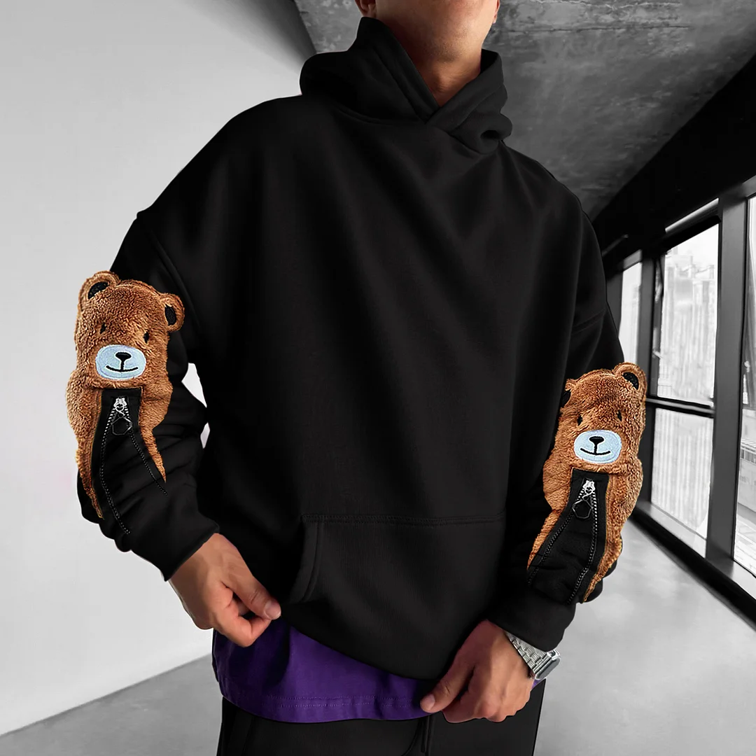 Teddy Bear Oversized Men's Hoodie