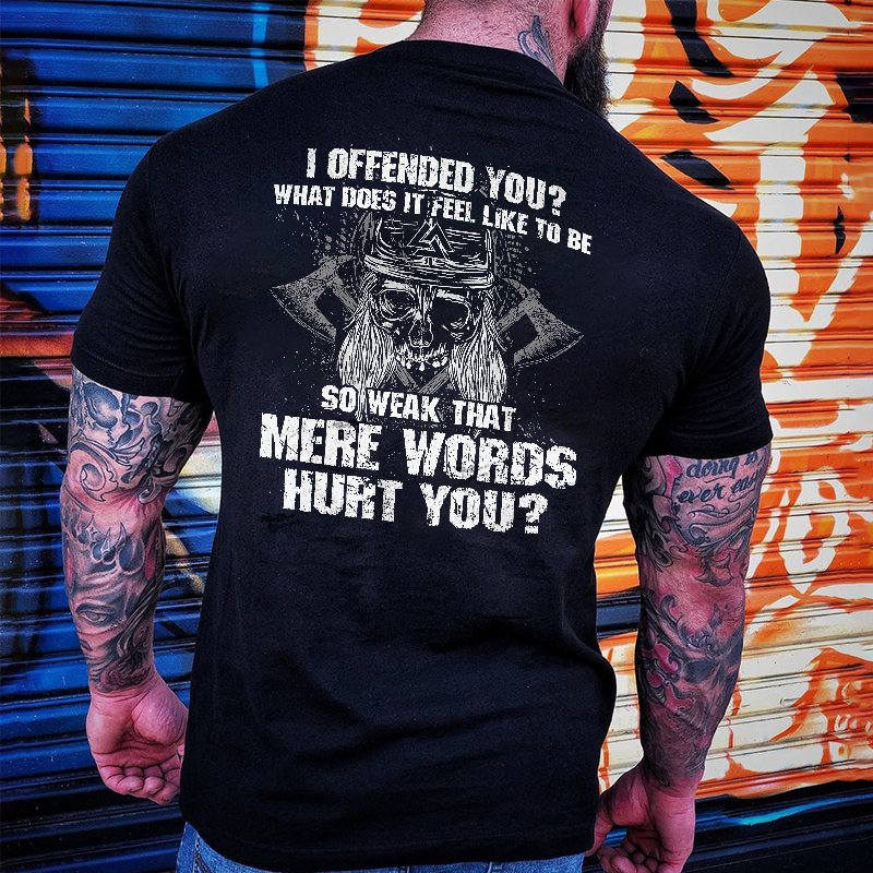 Livereid I Offended You? Skull Printed Men's T-shirt - Livereid