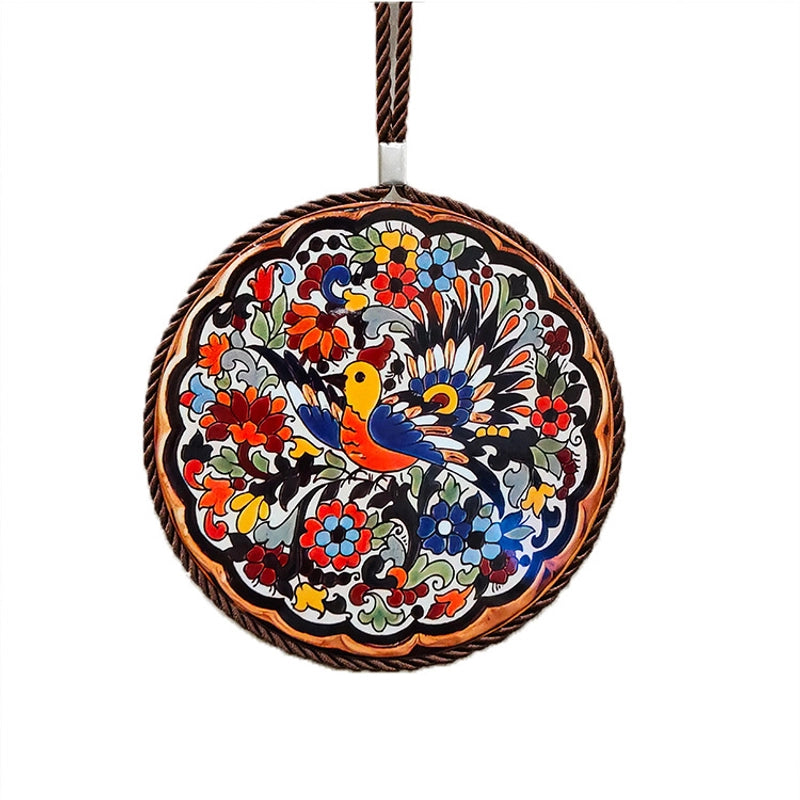 Factory Supply Thermal Transfer Printing 17cm Mandala Ceramic Heat Insulation Pot Mat Home Pot Mat European Style