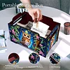 5D diy Diamond Painting Kunst dekorative Aufbewahrungsbox Holz Aufbewahrungskupplung (Eule)
