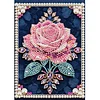 Diamond Painting-DIY Sparkling Special Shaped Pearl Drill Pink Roses(30x40cm)