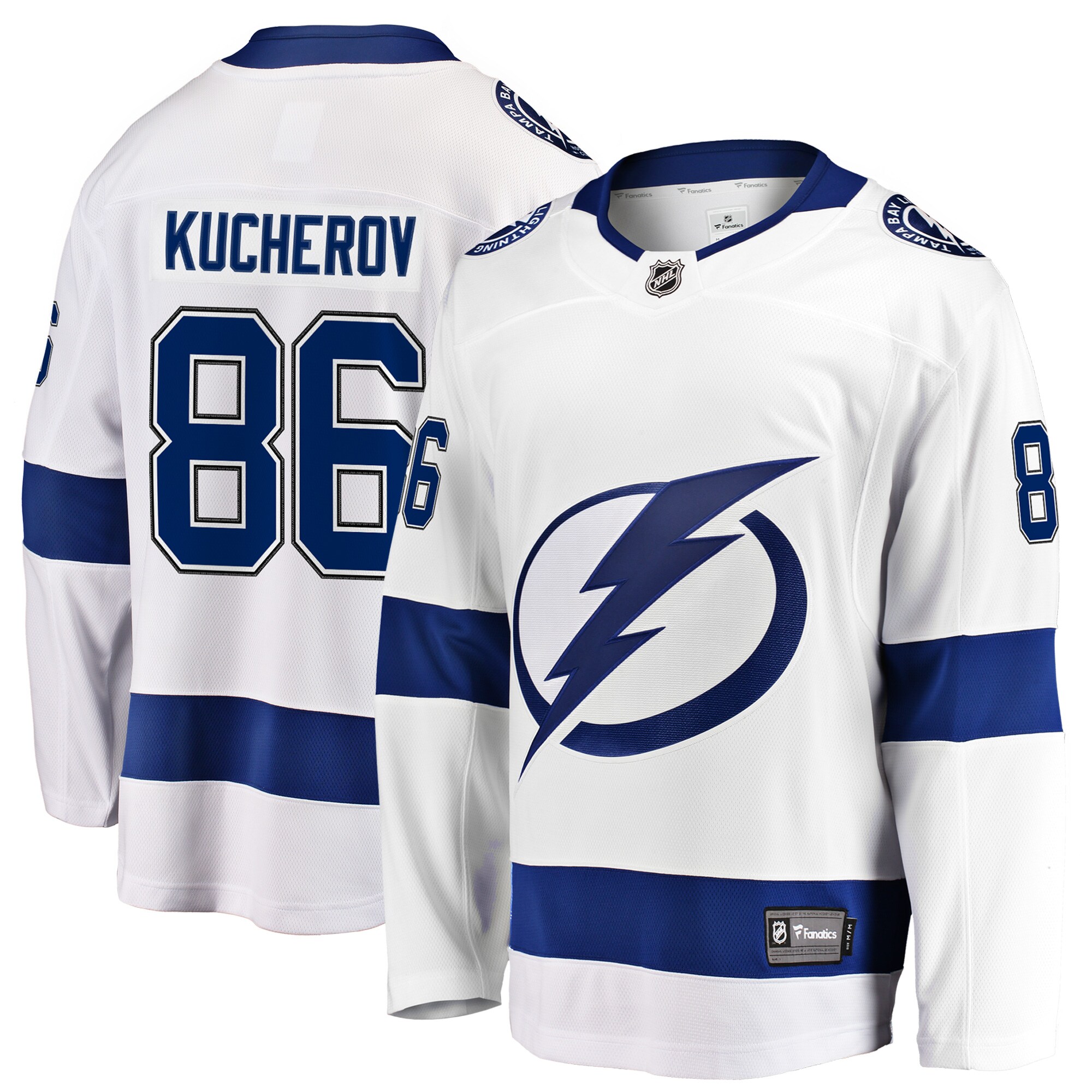 Nikita Kucherov Tampa Bay Lightning Fanatics Away Premier Breakaway   Jersey – White mysite