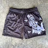 Angel Print Casual Street Mesh Shorts