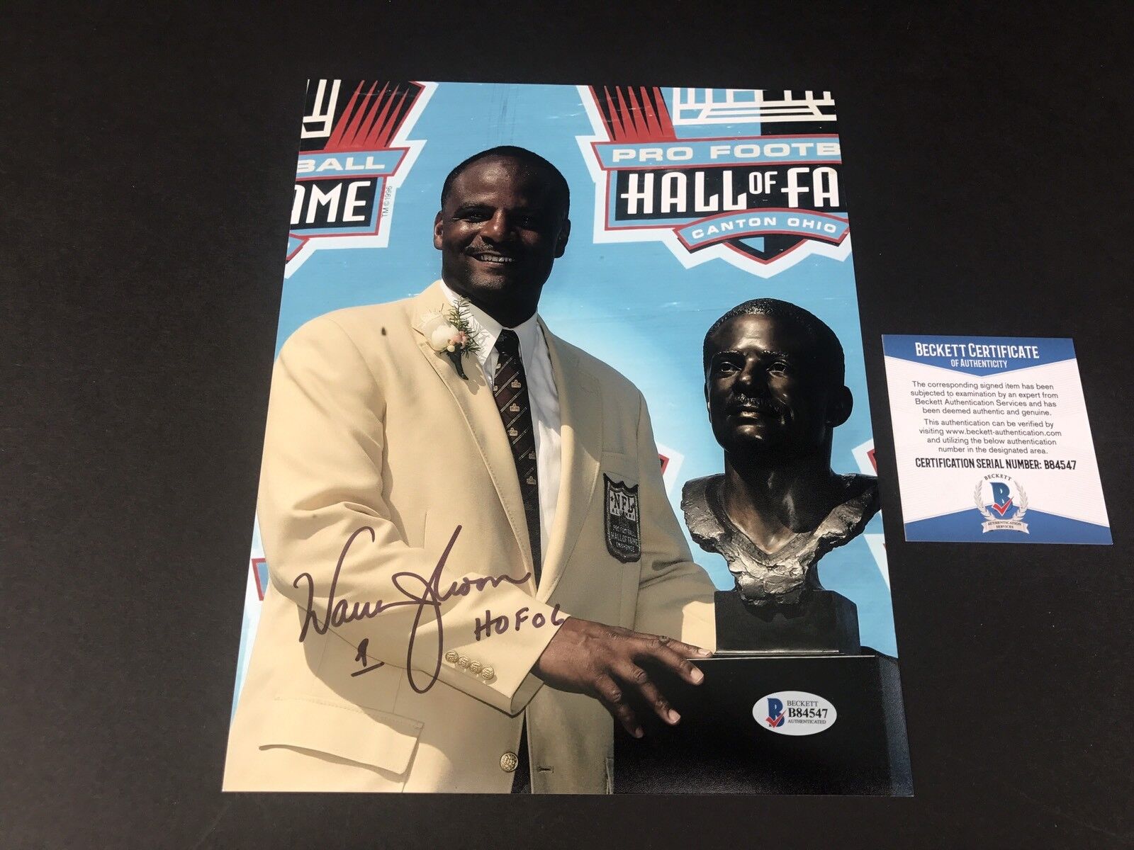 Warren Moon Hot! signed Autographed HOF 8x10 Photo Poster painting Beckett BAS Cert