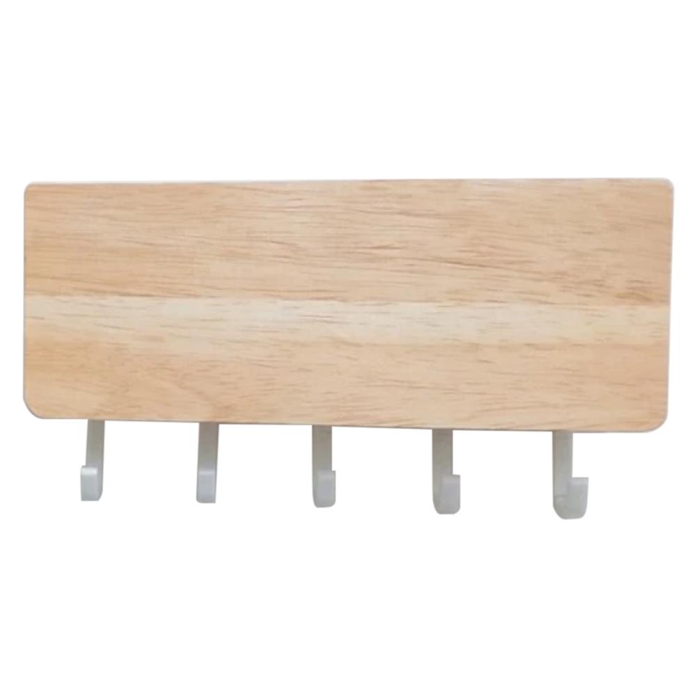 

Wooden Wall Hanging Shelf Key Rack, Black, 501 Original