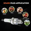 BPR6HS Spark Plug for NGK BPR6HS Torch E6RTC Stens 130-847 Toro 119-1961 Spark Plug 2 PACK