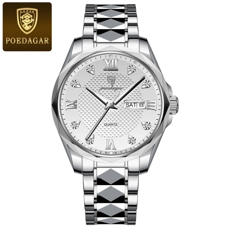 Business Geometric Butterfly Double Snap Quartz Men’s Watches