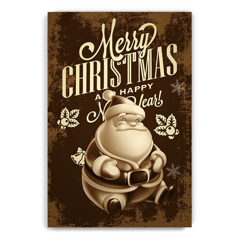 Christmas Cute Christmas Tree Santa Claus Letter Iron Holiday Party Festival Hanging Ornaments