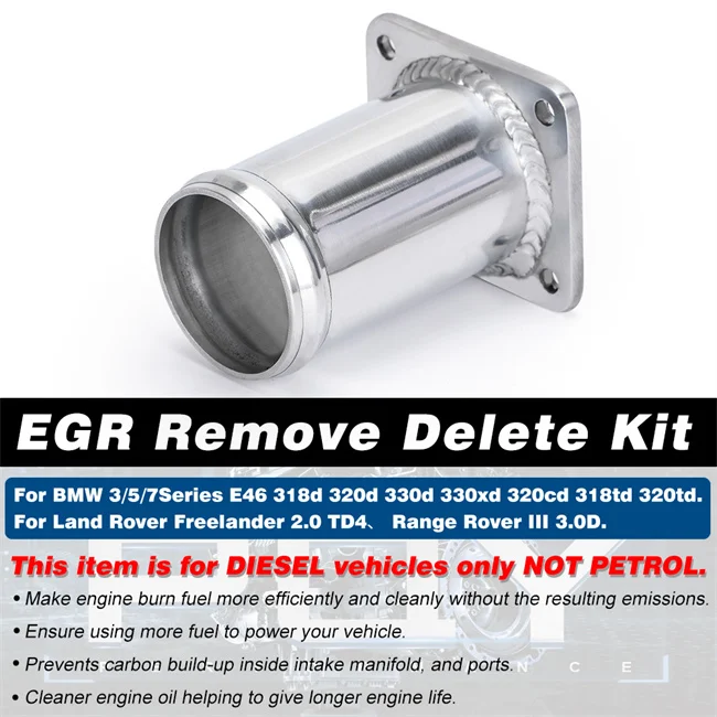 Garlaven EGR Removal Kit / EGR Delete Kit Blanking Bypass For   E46 318d 320d 330d 330xd 320cd 318td 320td EGR07