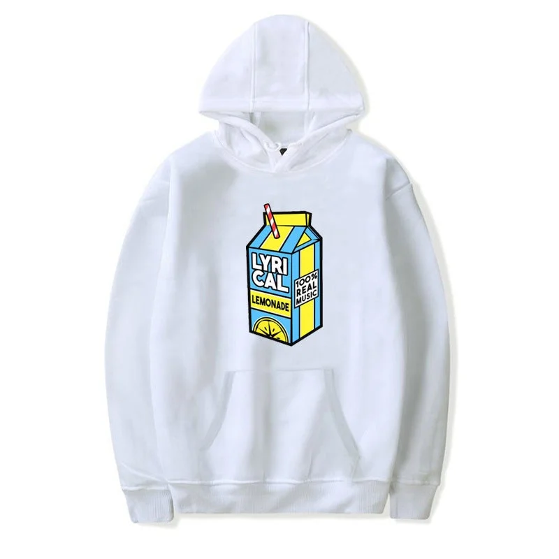 Unisex Lyrical Lemonade Hoodie Graffiti Floral Fleece Lined Hooded Sweatshirt