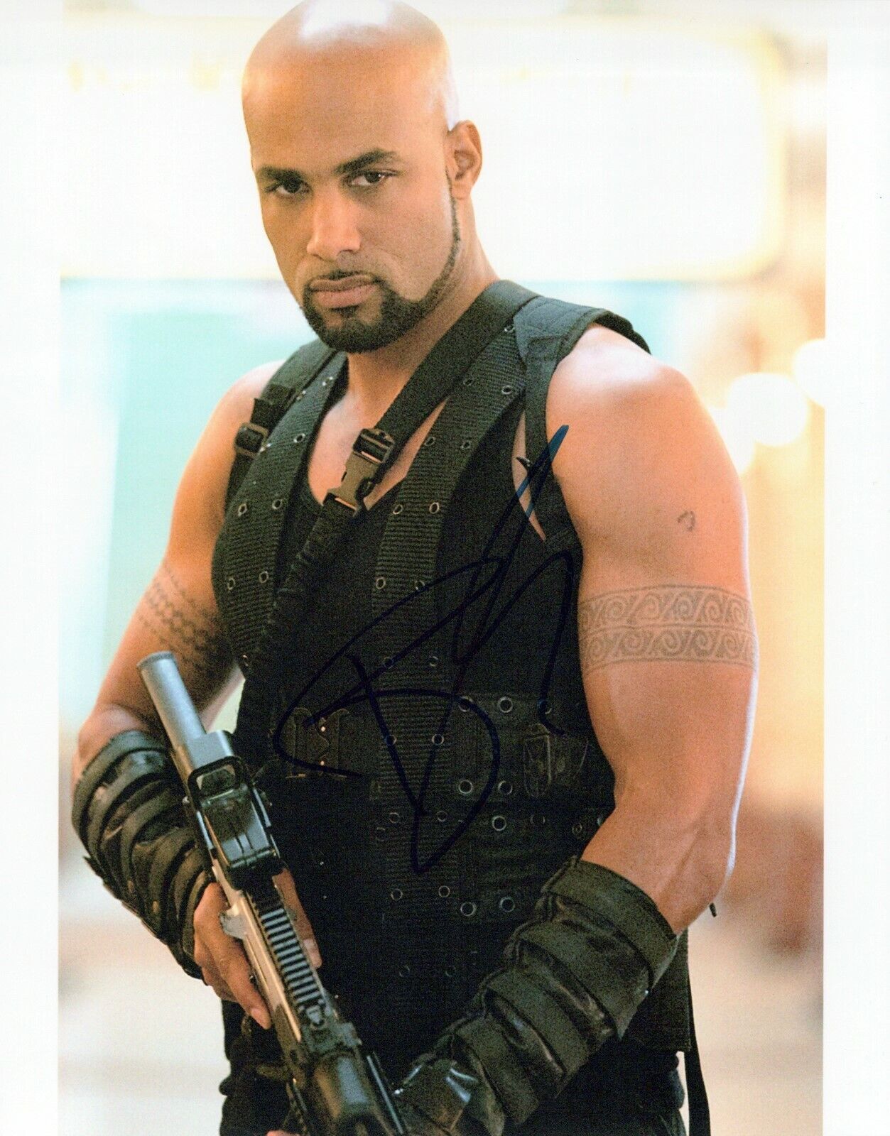 Boris Kodjoe Resident Evil Afterlife autographed Photo Poster painting signed 8x10 #9 Luther