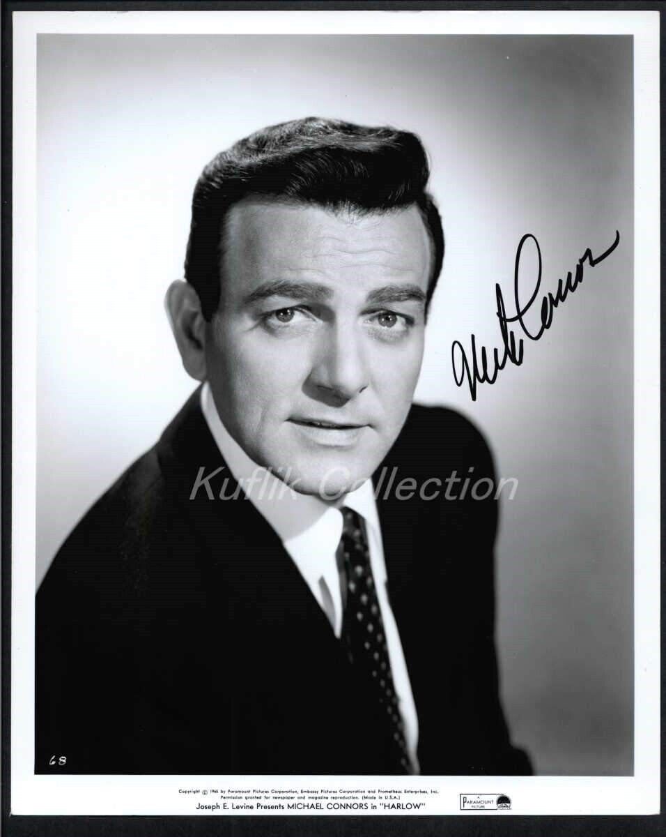 Mike Connors - Signed Vintage Celebrity Autograph Photo Poster painting