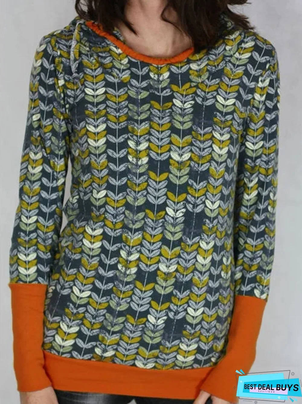 Vintage Fit Crew Neck Causal Tunic Top