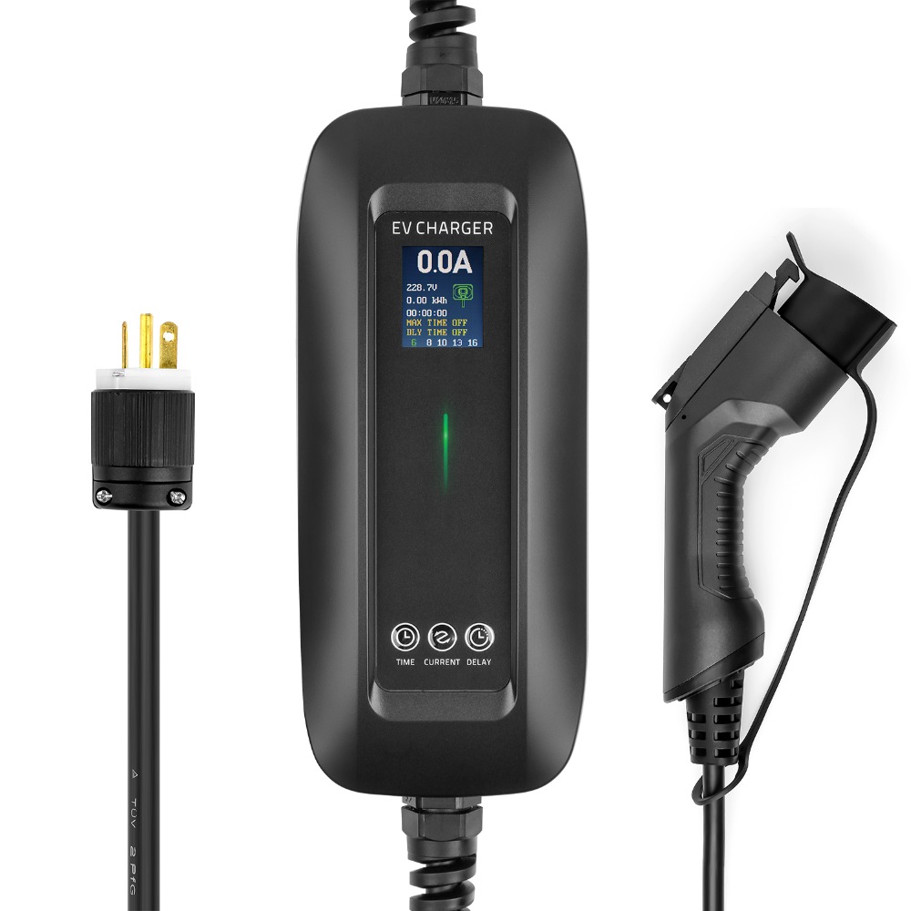 Electric Vehicle Car Charger Evse Type 1 Sae J1772 Level 2 Portable Car