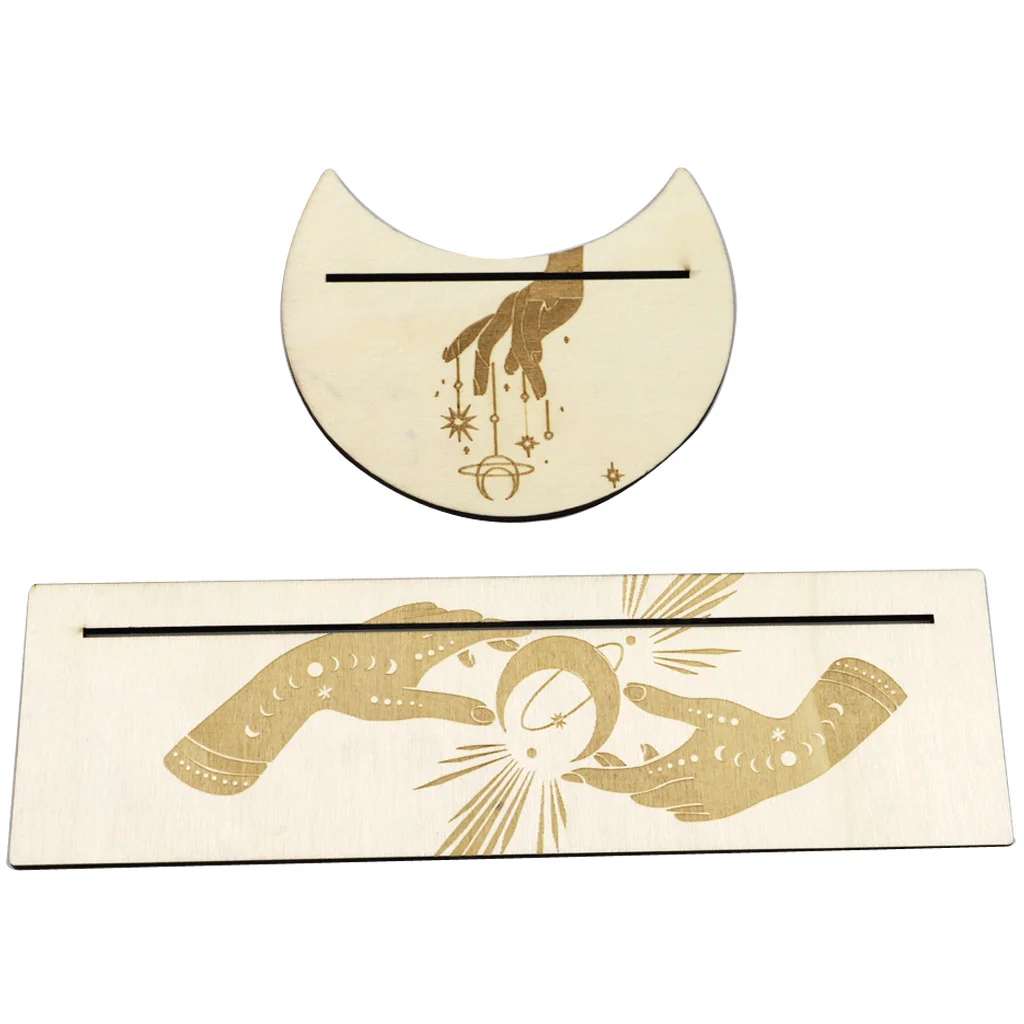 Altar Card Wooden Stand Display Rectangle Card Tarot Holder 