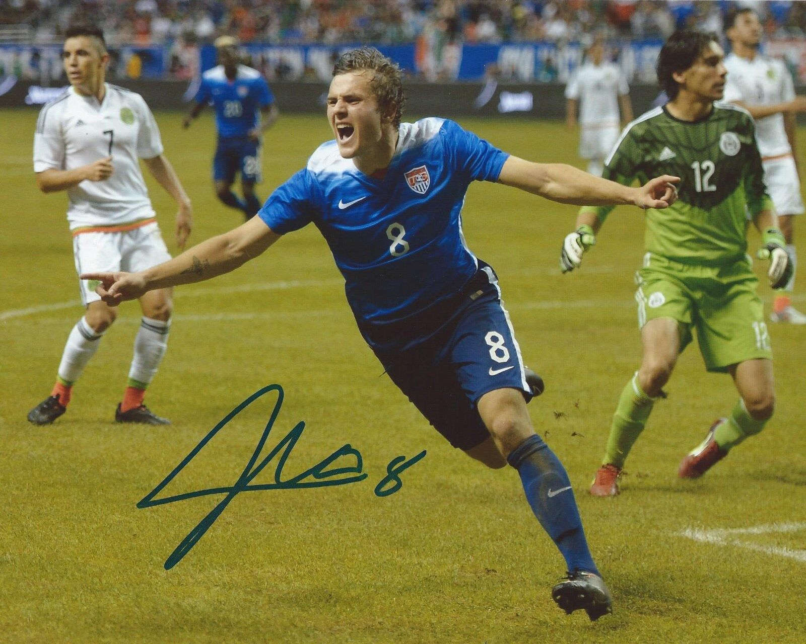 Jordan Morris Signed 8×10 Photo Poster painting Team USA Soccer Autographed COA B