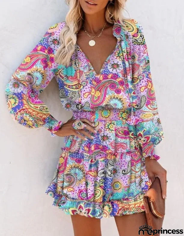 Summer dress with long sleeves