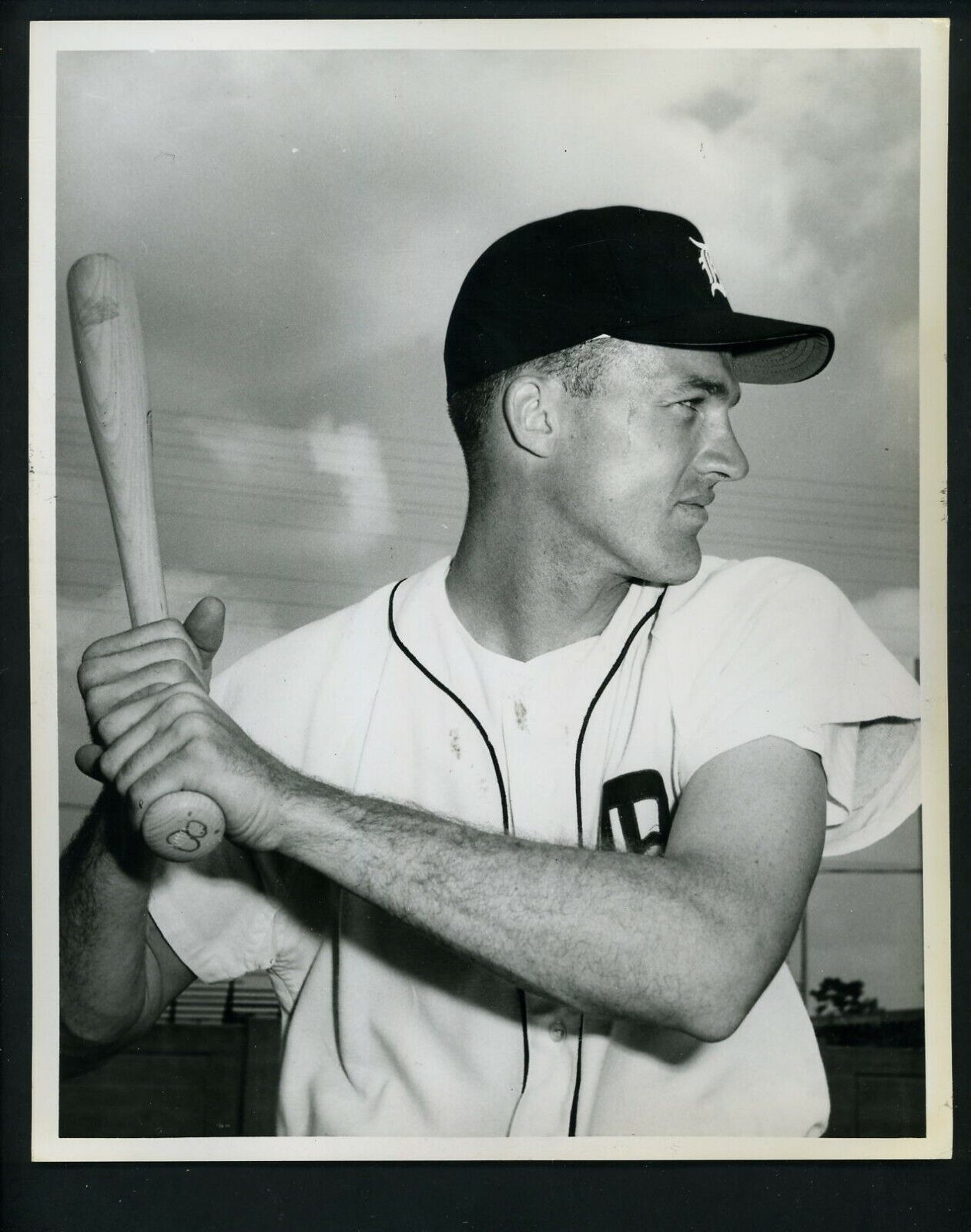 George Thomas batting pose Detroit Tigers 1964 Press Original Photo Poster painting