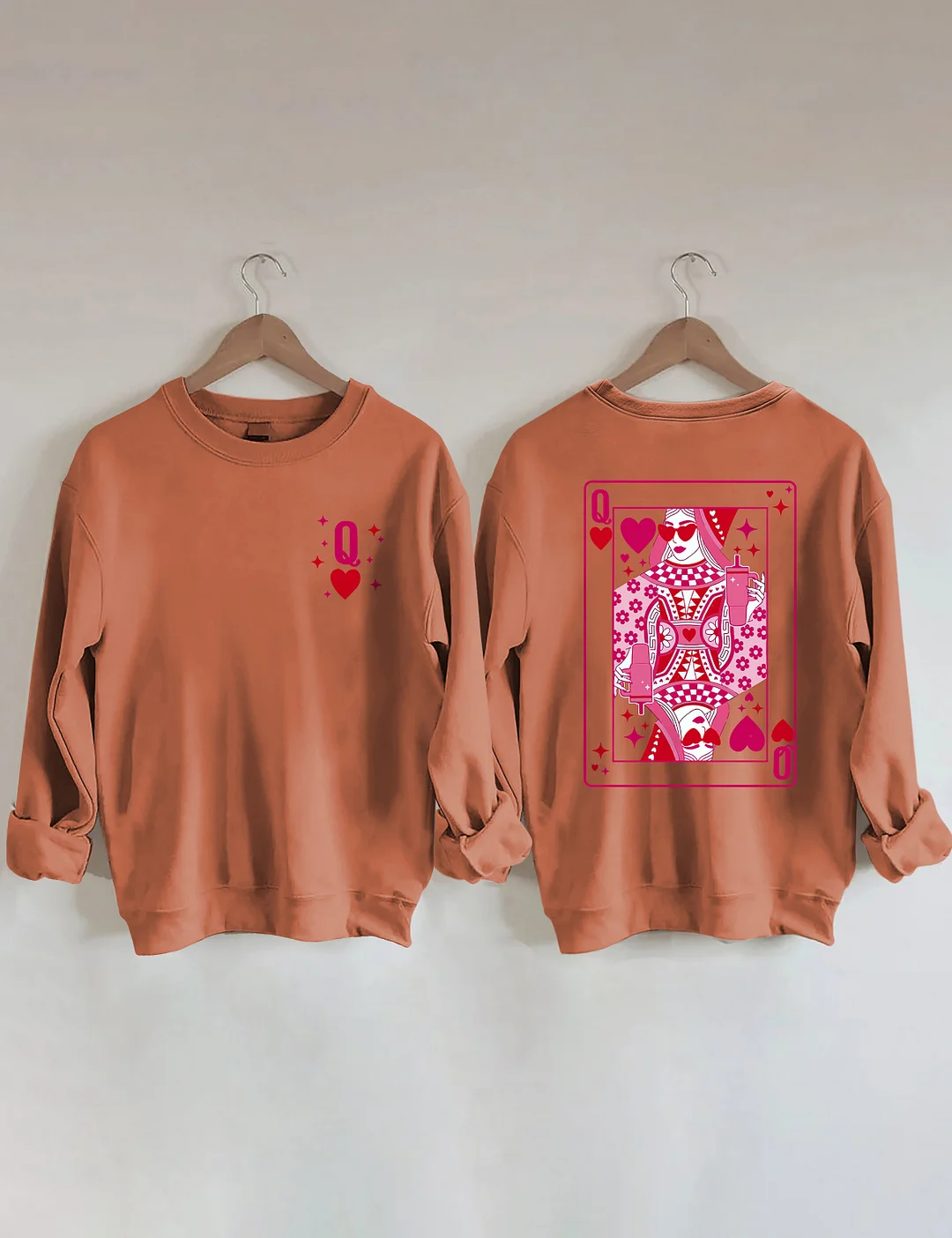  Queen Of Hearts Valentine's Day Sweatshirt 