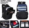 Wasserdicht Anti Diebstahl Rucksack 17,3 Zol Laptop Rucksack Herren mit USB-Anschluss Schulrucksack Gro&szlig;er Business Notebook Backpack f&uuml;r Arbeit Reisen M&auml;nner Jungen