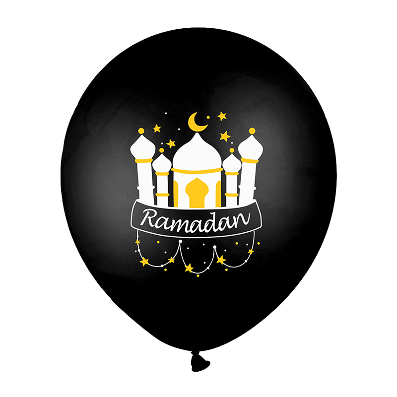 10pcs Eid Mubarak Metal Latex Balloon Ramadan Kareem Decoration Air Globos Ramadan Mubarak Muslim Islamic Festival Party Decor