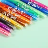 12 Colors Erasable 0.5/0.7mm Gel Pen Set Eraser Temperature Control School Season Student Office Stationery