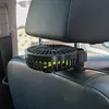 USB Car Fan 3 Speeds 360 Rotatable Car Seat Headrest Fan for Sedan SUV RV Truck