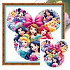 Princess-14CT Stamped Cross Stitch 40*40cm tapestrymarket