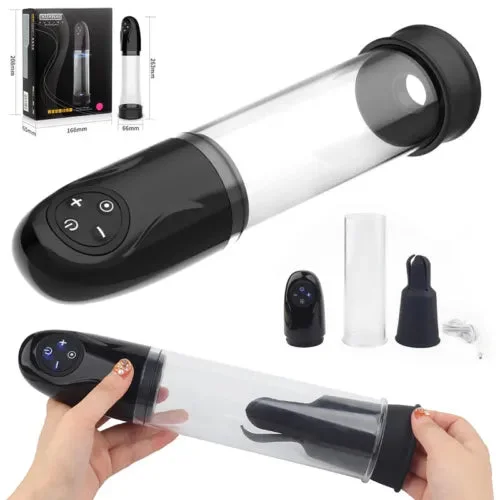 pornhint Pornhint Male Penis Pump Vacuum Pump Enlarger Vibrator Masturbator Cock Extender Sex Toy