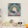 Peacock Spreads Its Tail-11CT Stamped Cross Stitch 50*50cm/19.69*19.69in