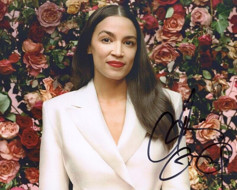 Alexandria Ocasio-Cortez AOC Autograph Signed Photo Poster painting ACOA COA